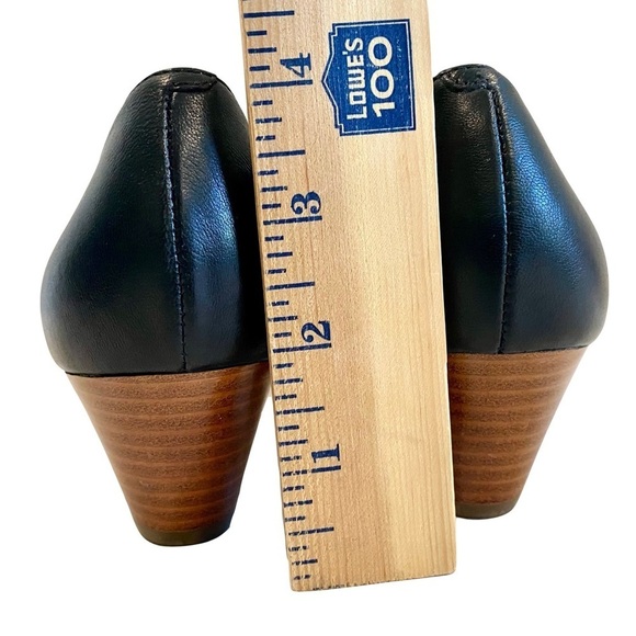 Talbots Laney D'Orsay Wedge Black Knot Shoes Career Office Size 7.5 - Picture 14 of 14